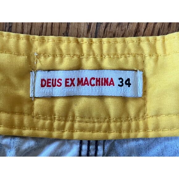 DEUS EX MACHINA Blue Floral Swim Wear Trunks Shorts Mens Size 34 - Picture 3 of 9